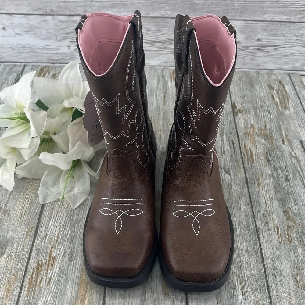 Little Girls Western Cowgirl Boots Shoes Size 2